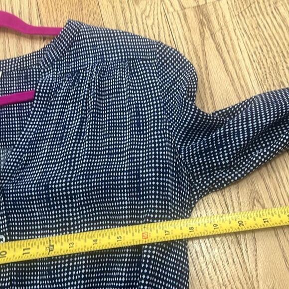 JOIE BLUE ACEY DRESS ROLL TAB SLEEVE SIZE S - Picture 6 of 7